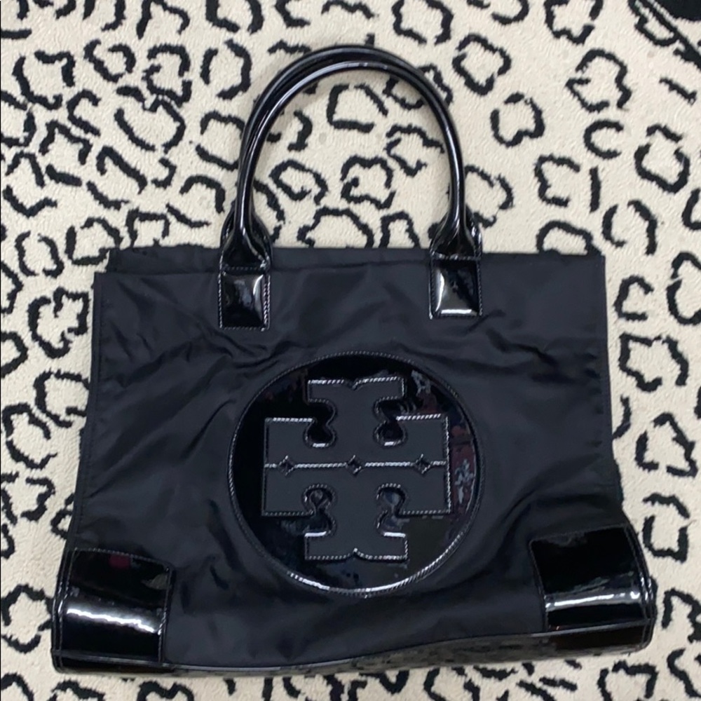 TORY BURCH Ella Patent Nylon Tote